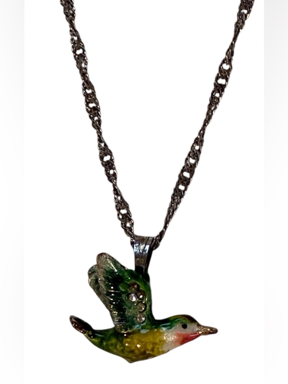 VINTAGE HUMMINGBIRD NECKLACE